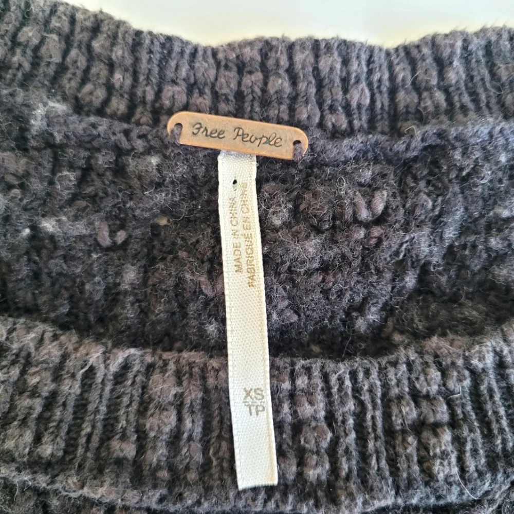 Free People Jeepster Boho Pullover Sweater Women's Gray XS